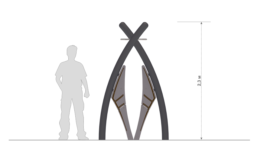 СП-06 Спортивный элемент "Змейка"