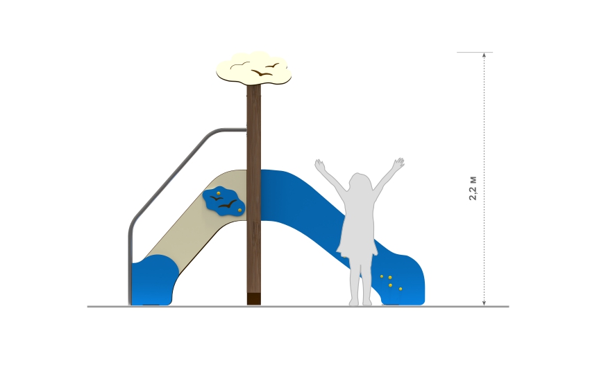 Горка средняя «Синдбад»	КР-06