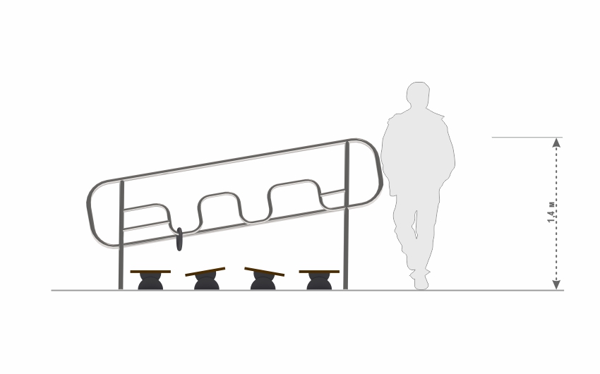 Балансир с поручнями СП-15