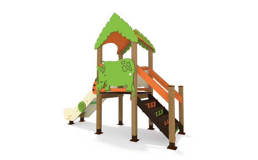 Горка с крышей МИФ-01