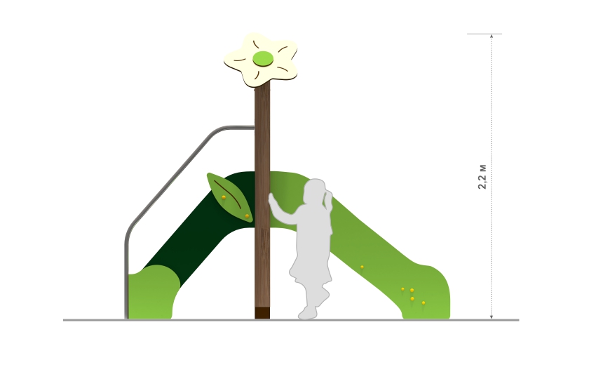 Горка средняя «Заколдованный лес" ЗЛ-37