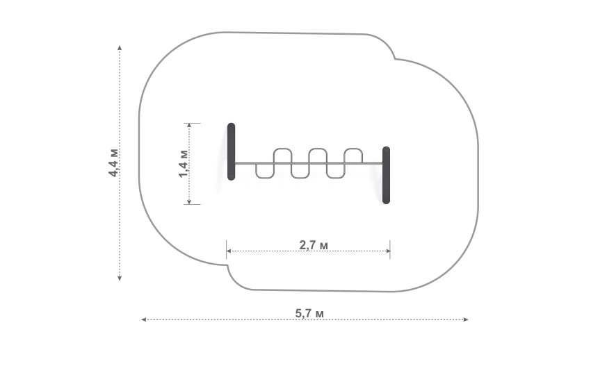 СП-06 Спортивный элемент "Змейка"