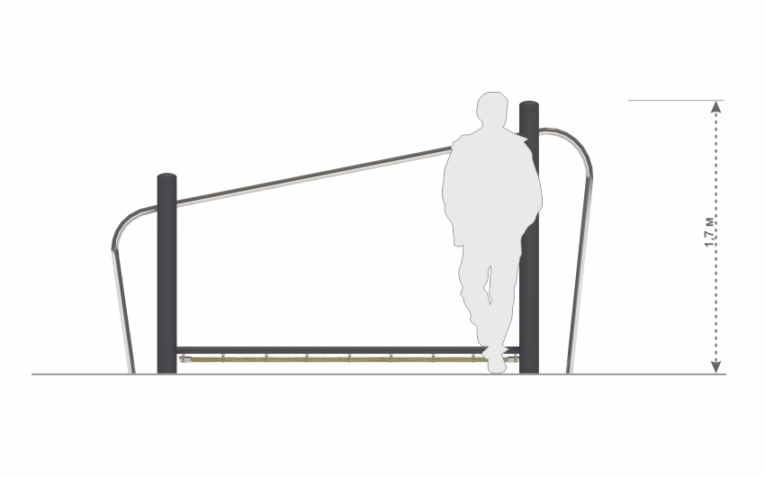 Мостик с канатами СП-17