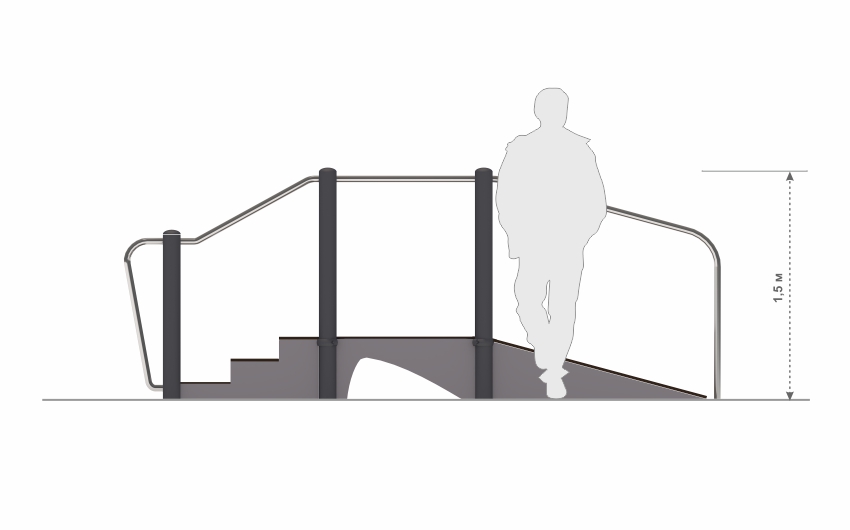 Горка с лестницей СП-28