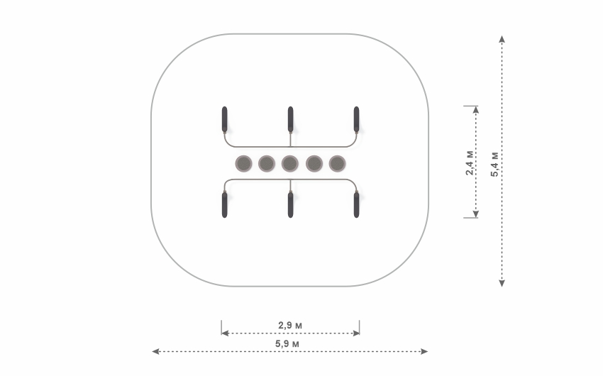 Балансир с поручнями СП-16