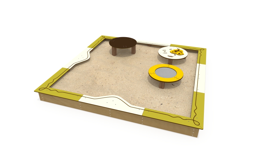 Песочница большая с игровыми столиками ДС-42