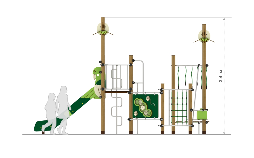 Детский игровой комплекс детской игровой площадки РЛ-06