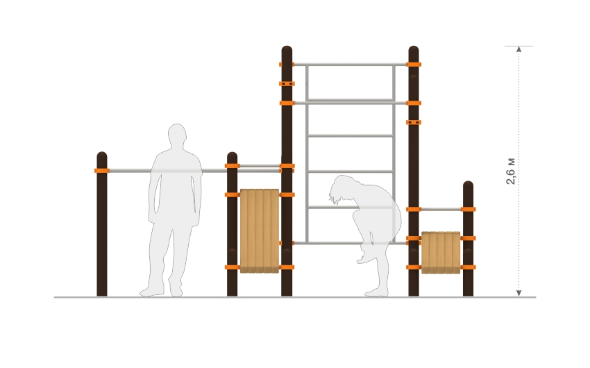 Комплекс для воркаута ФТ-22