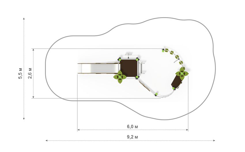 Детский игровой комплекс детской игровой площадки РЛ-06