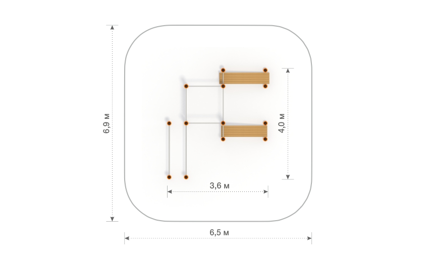 Комплекс для воркаута ФТ-22