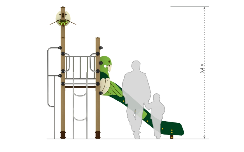 Детский игровой комплекс детской игровой площадки РЛ-02