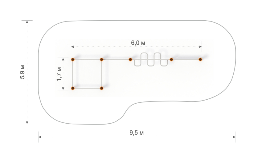 Комплекс для воркаута ФТ-23 Комплекс для воркаута ФТ-23