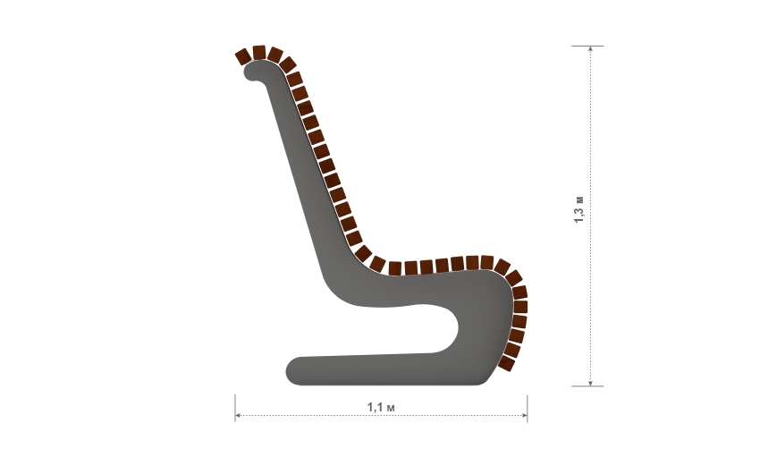 Скамья для парка "Сан-Ремо" Т251