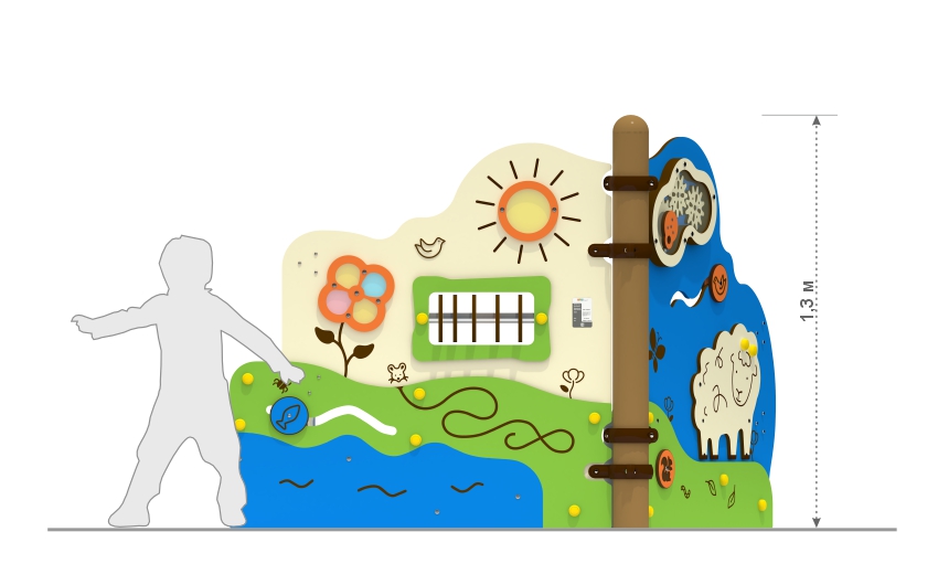 Игровой модуль "Лужайка" ДС-05 Игровой модуль "Лужайка" ДС-05