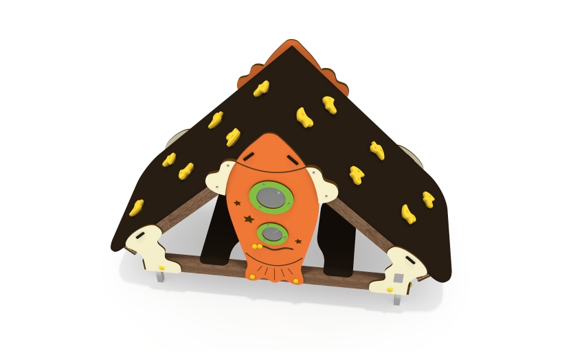 Игровой домик со скалодромом ДС-64