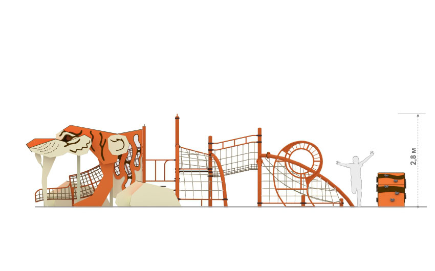 Игровой комплекс "Саблезубый тигр" ЛП-01