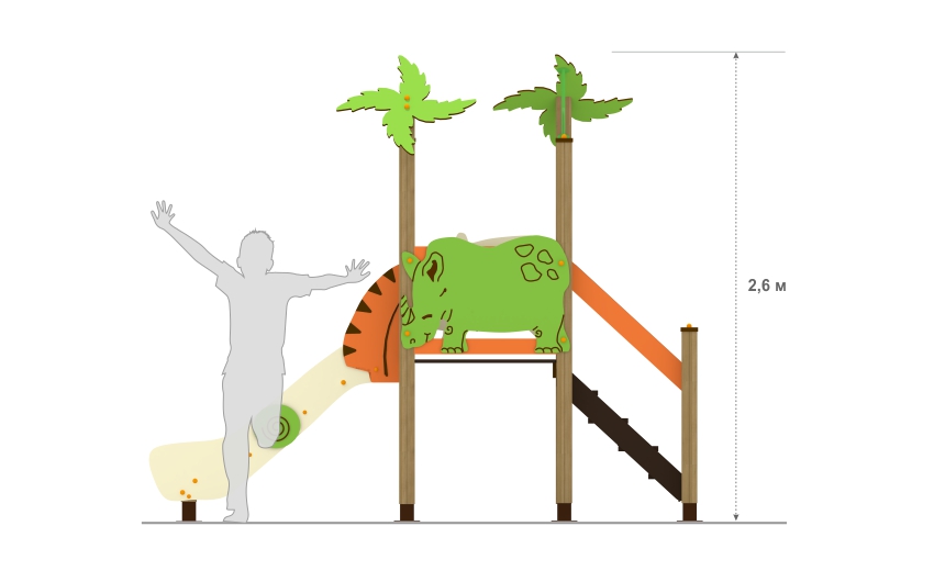 Горка без крыши МИФ-02