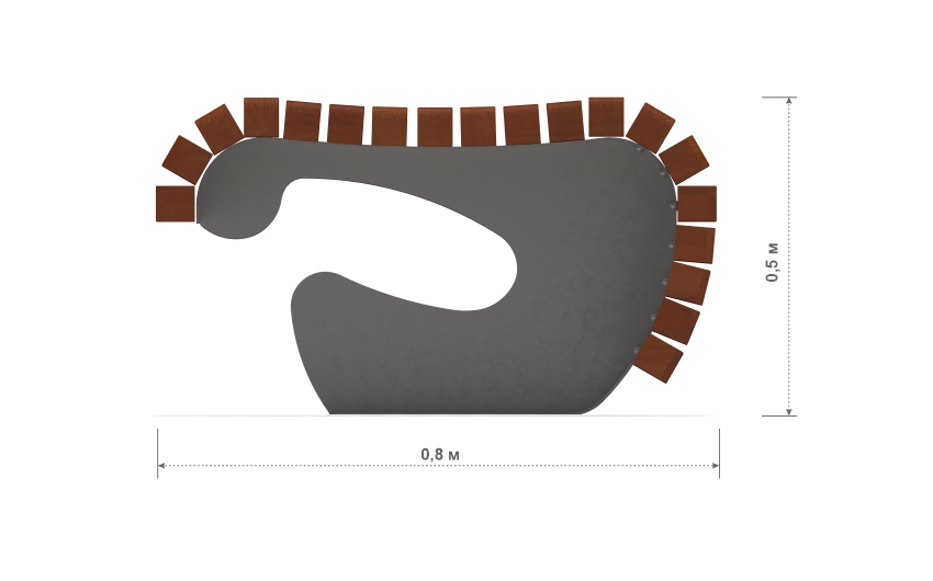 Скамья парковая "Сан-Ремо" Т250