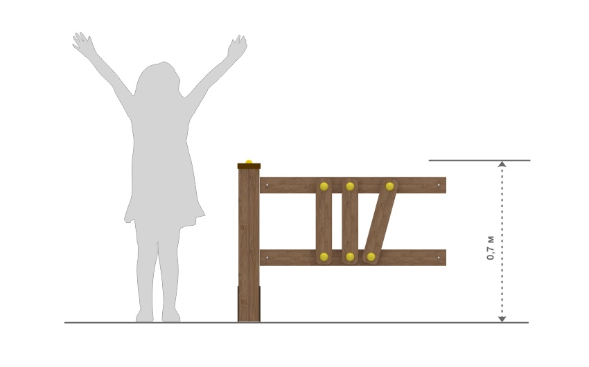 Забор(секция) 	МФ-70-04