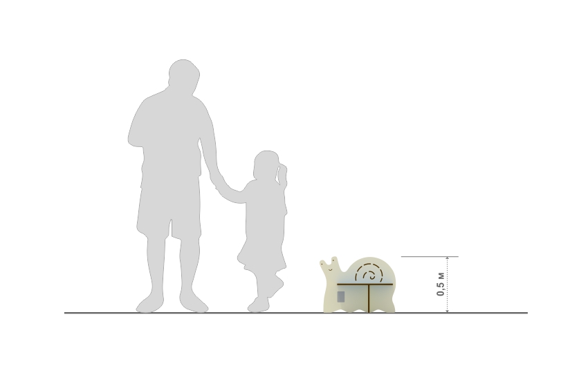 Скамейка детская «Улитка»	МФ-54-03