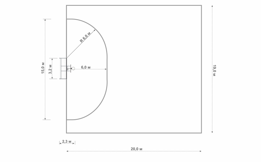 Ворота футбольные с баскетбольным кольцом СП-12