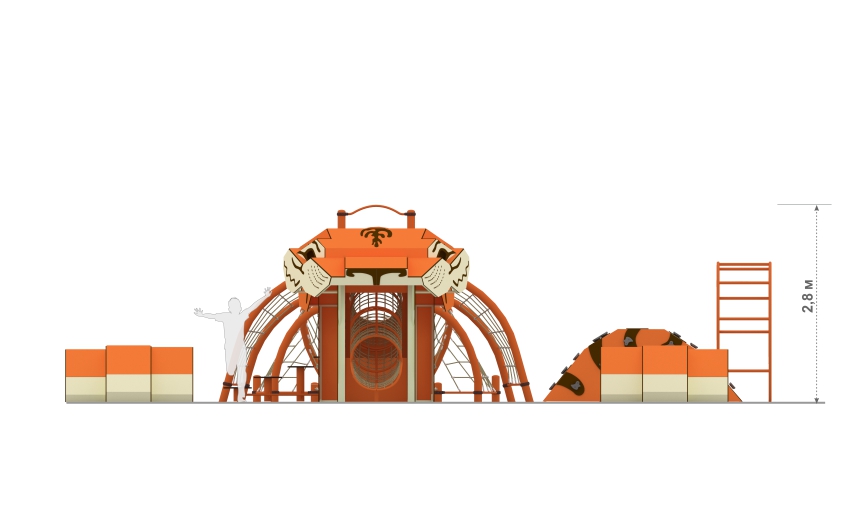 Игровой комплекс "Саблезубый тигр" ЛП-01