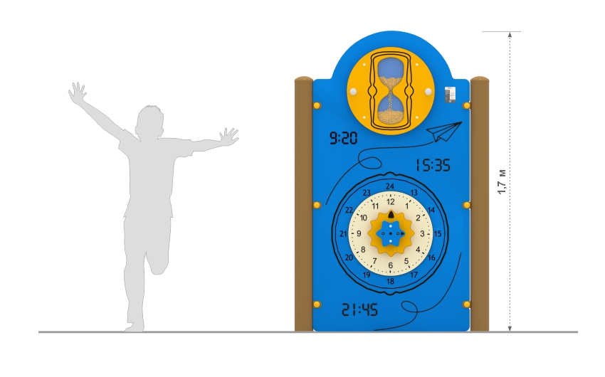 Игровая обучающая панель "Время" РП-04