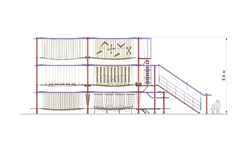 Веревочный парк план