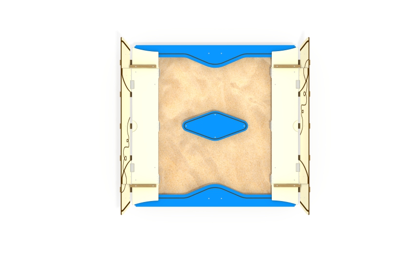 Песочница с крышкой ДС-40