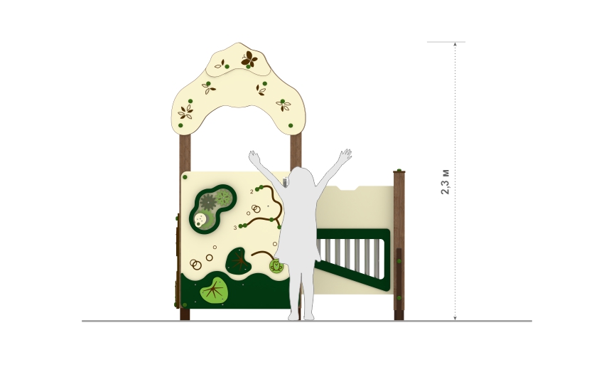 Игровой домик с музыкальной панелью ДС-20-01