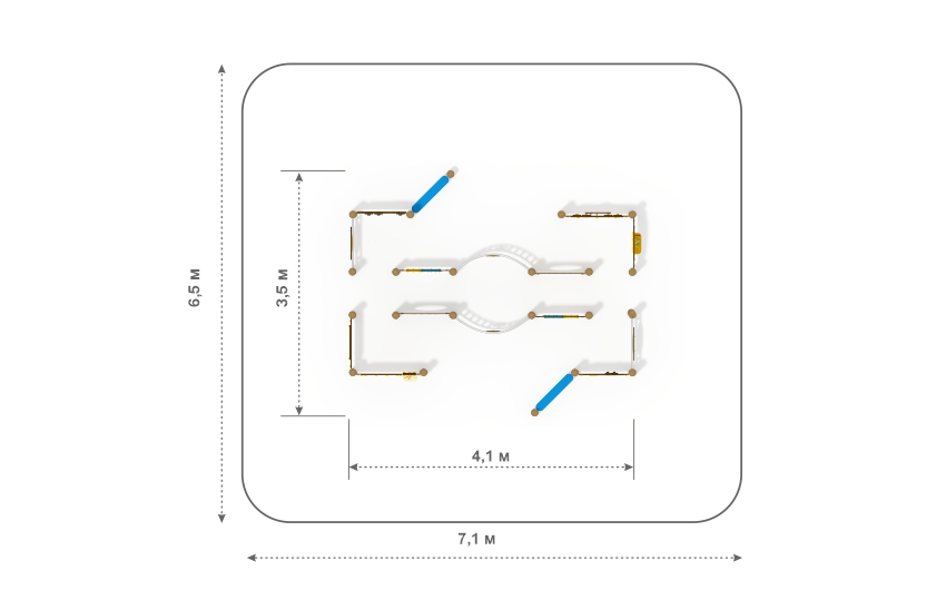 Игровой лабиринт большой	МФ-50-02