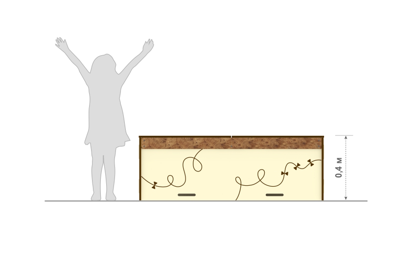 Универсальный ящик в теневой навес ДС-50