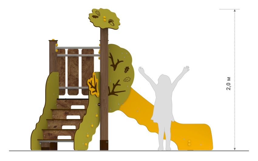 Горка малая «Шервуд» ШЛ-07