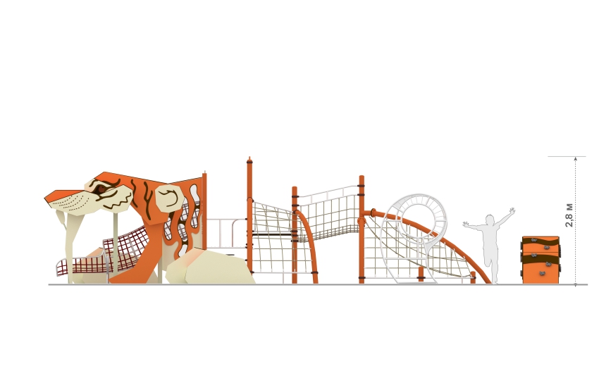 Игровой комплекс "Саблезубый тигр" ЛП-01