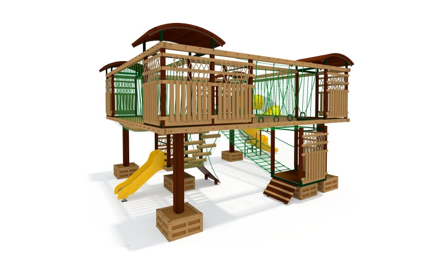 Площадка на сваях