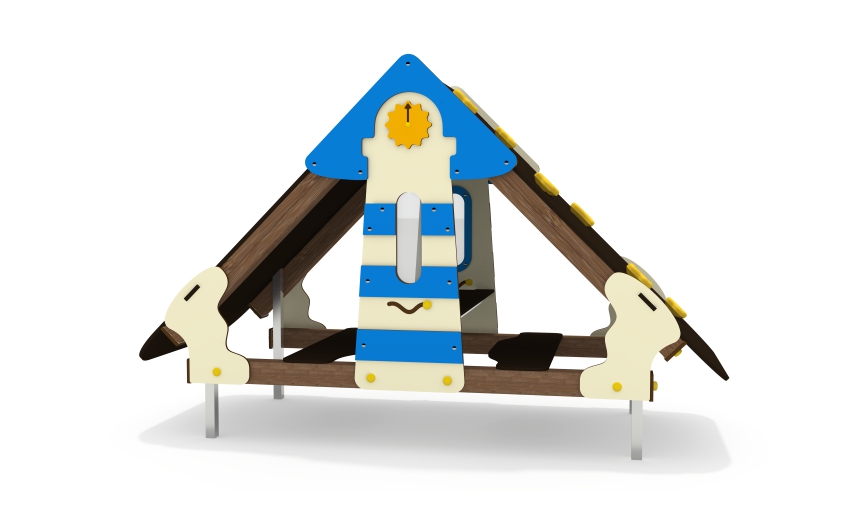 Игровой домик со скалодромом ДС-63