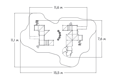 Схема Игровой комплекс ЗЛ-25