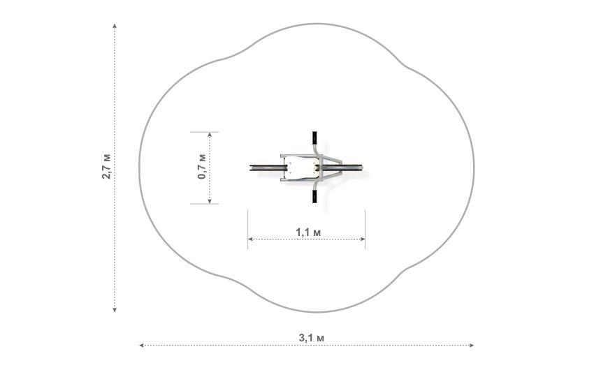 Схема Качалка на пружине «Харлей» КЧ-120