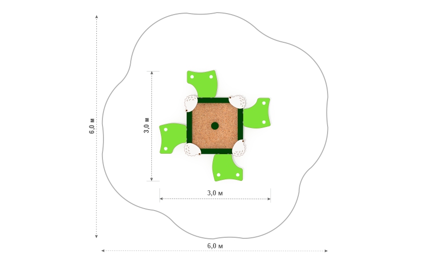 Схема Песочница с крышкой миф-72