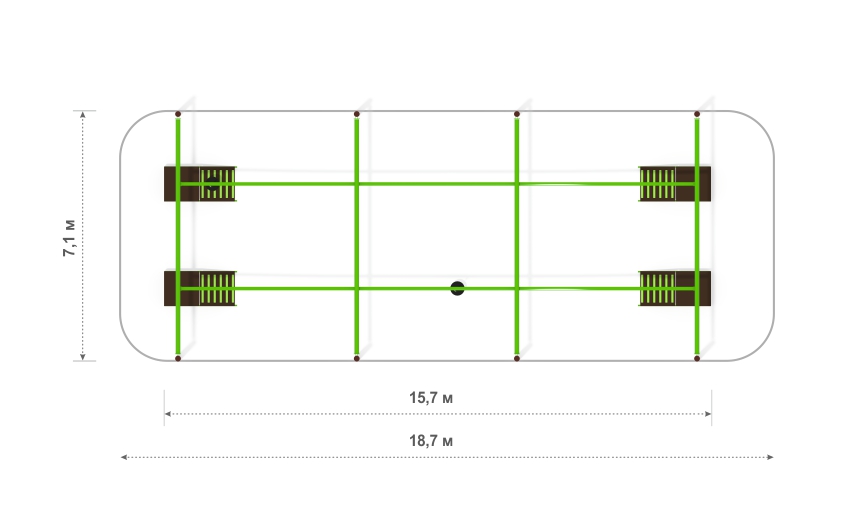 Схема Монорельс «КИНЕТИКА» МР-1-1