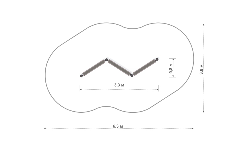 Схема СП-08 Спортивный элемент «Бум Зигзаг»