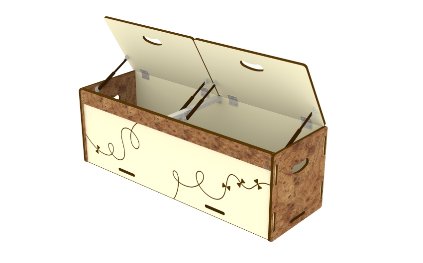 Универсальный ящик в теневой навес ДС-50