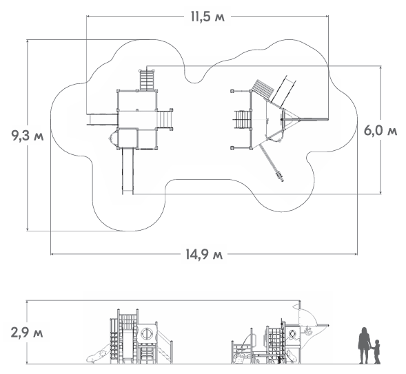 Схема Игровой комплекс КР-02 NEW