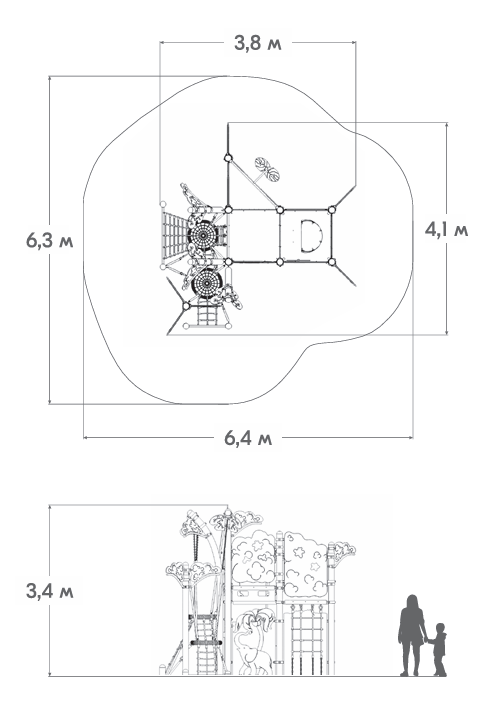 Схема Игровой комплекс «Африка» РП-14