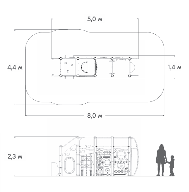 Схема Игровой комплекс «Подводная лодка» РП-11