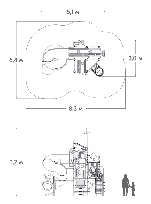Схема Игровой комплекс ЭКО-01