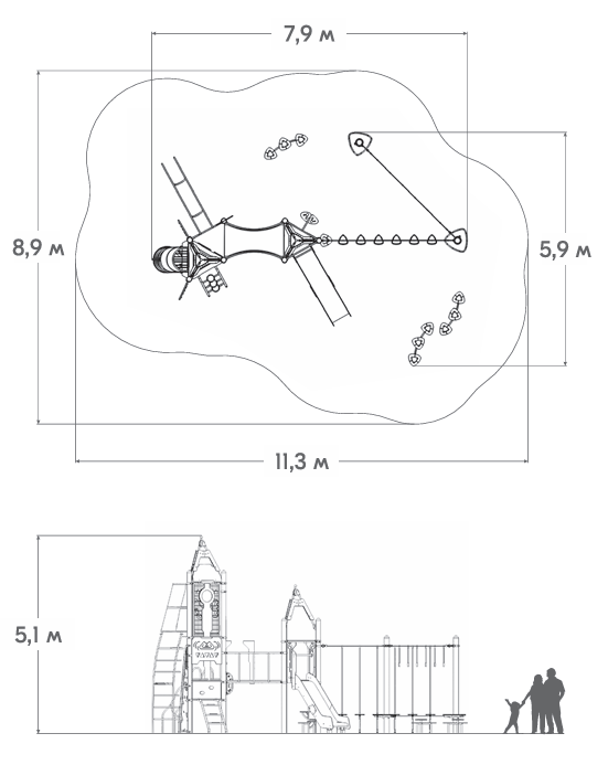 Схема Игровой комплекс ЛК-03