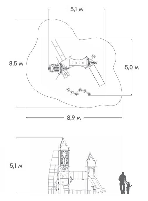 Схема Игровой комплекс ЛК-04