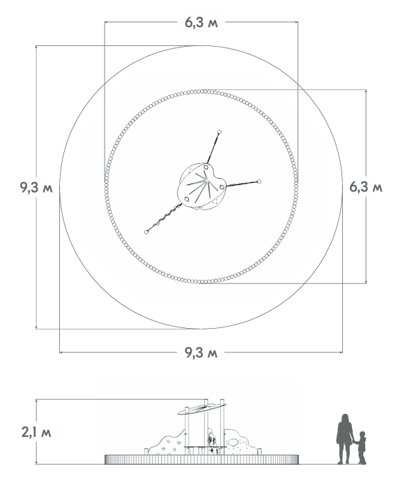 Схема Игровой домик ЗЛ-33-01