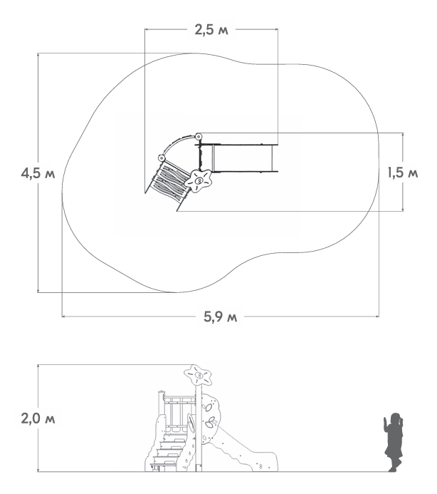 Схема Горка малая «Заколдованный лес» ЗЛ-36